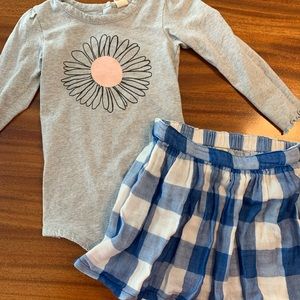 Tucker & Tate 24 month onesie and skirt